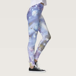 Abstract Vibrant Pattern Psychedelic Color Burst Leggings