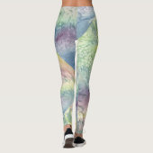 Abstract Vibrant Pattern Psychedelic Color Burst Leggings (Achterkant)