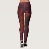 Abstract Vibrant Pattern Psychedelic Color Burst Leggings (Achterkant)