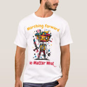 Abstract Vibrant Soldier Resilience T-shirt (Voorkant)