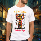 Abstract Vibrant Tiger Graphic T-shirt