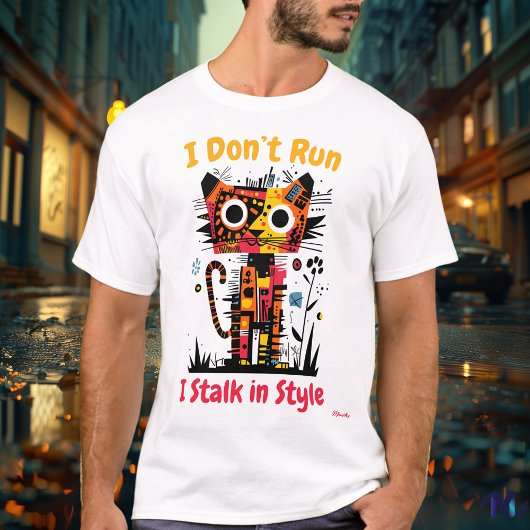 Abstract Vibrant Tiger Graphic T-shirt