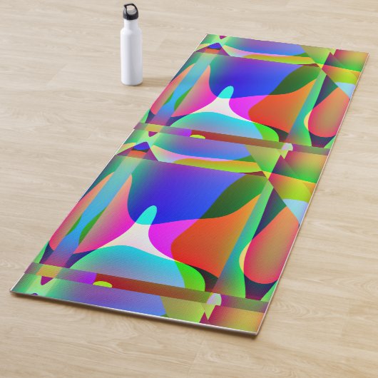 🌈 Abstract Vibrerend Yogamat (In situ)
