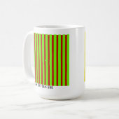 Abstract Vier Foto Collage Sjabloon Stripes Koffiemok (Voorkant links)