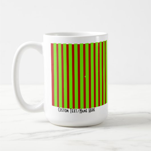 Abstract Vier Foto Collage Sjabloon Stripes Koffiemok (Links)