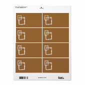 Abstract vierkant etiket (Full Sheet)