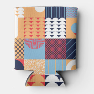 Abstract vierkant kunstwerk: geometrisch ontwerp. blikjeskoeler