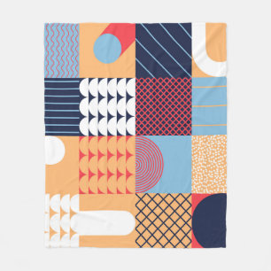 Abstract vierkant kunstwerk: geometrisch ontwerp. fleece deken