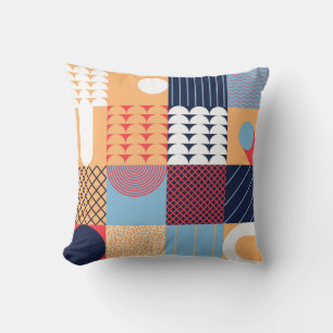 Abstract vierkant kunstwerk: geometrisch ontwerp. kussen