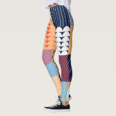 Abstract vierkant kunstwerk: geometrisch ontwerp. leggings (Links)