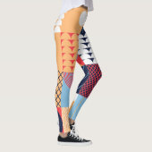 Abstract vierkant kunstwerk: geometrisch ontwerp. leggings (Rechts)