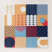 Abstract vierkant kunstwerk: geometrisch ontwerp. legpuzzel (Verticaal)