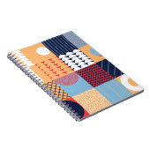 Abstract vierkant kunstwerk: geometrisch ontwerp. notitieboek (Rechterzijde)