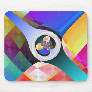 Abstract vierkant Mousepad Muismat