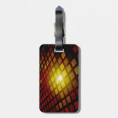 Abstract vierkant patroon bagagelabel (Achterkant verticaal)