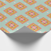 Abstract vierkant patroon cadeaupapier (Hoek)