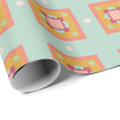 Abstract vierkant patroon cadeaupapier (Rol Hoek)