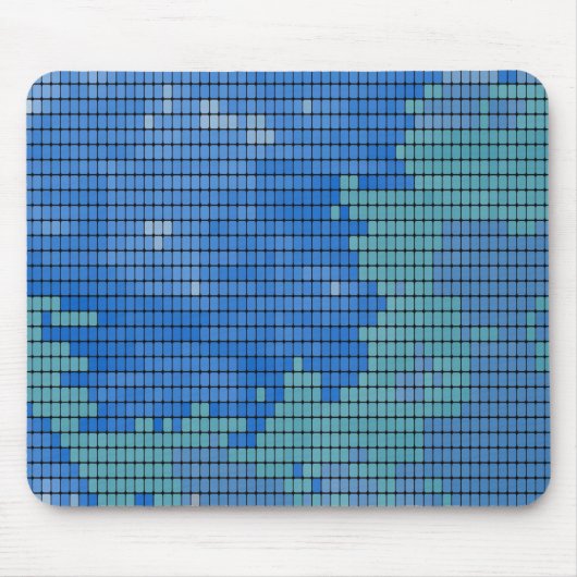 Abstract vierkant patroon muismat (Voorkant)