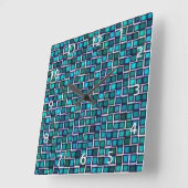 Abstract vierkant patroon vierkante klok (Hoek)