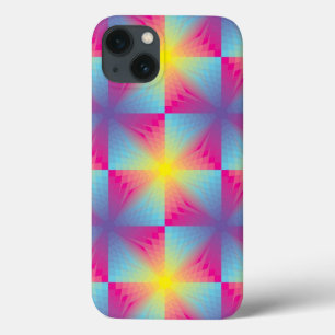 Abstract vierkant vectormozaïek iPhone 13 hoesje