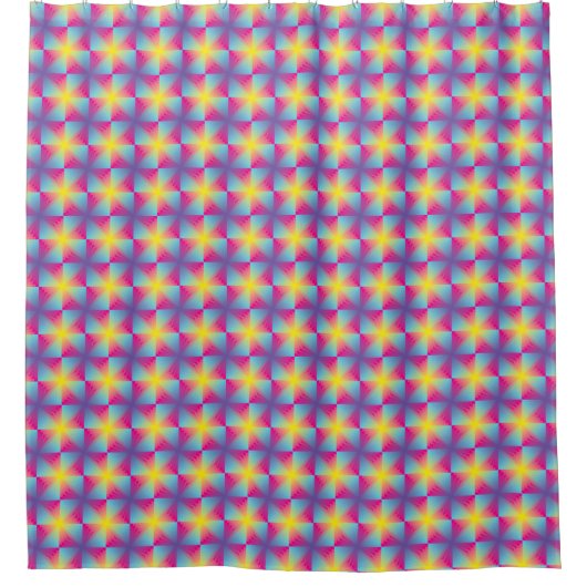 Abstract vierkant vectormozaïek douchegordijn (Voorkant)