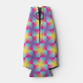 Abstract vierkant vectormozaïek flesjeskoeler (Achterkant)