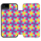 Abstract vierkant vectormozaïek incipio iPhone portemonnee hoesje (Agenda Open)