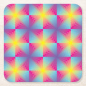 Abstract vierkant vectormozaïek kartonnen onderzetters (Voorkant)