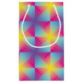 Abstract vierkant vectormozaïek klein cadeauzakje (Achterkant)