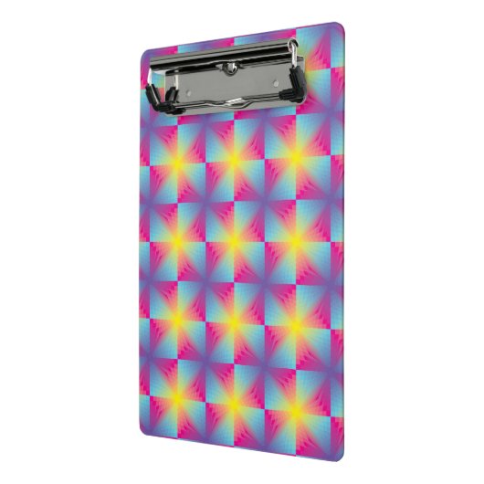 Abstract vierkant vectormozaïek mini klembord (Angled2)