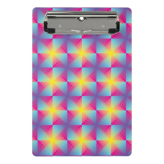 Abstract vierkant vectormozaïek mini klembord (Voorkant)