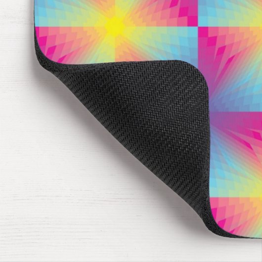 Abstract vierkant vectormozaïek muismat (Hoek)