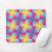 Abstract vierkant vectormozaïek muismat (Met muis)