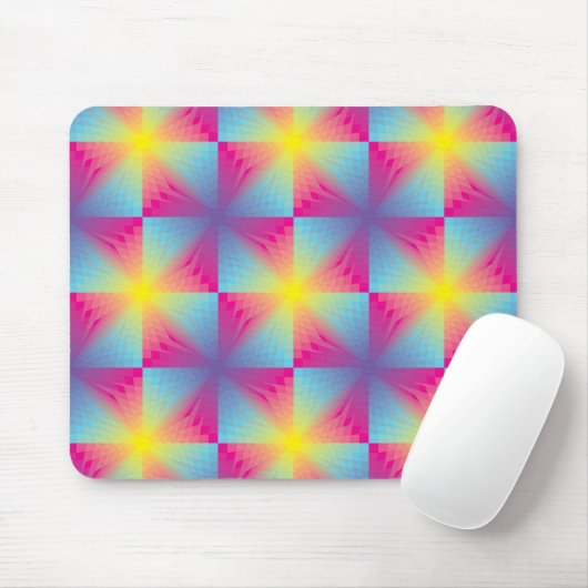 Abstract vierkant vectormozaïek muismat (Met muis)