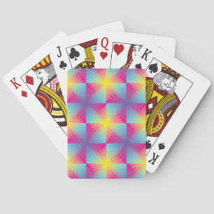 Abstract vierkant vectormozaïek pokerkaarten