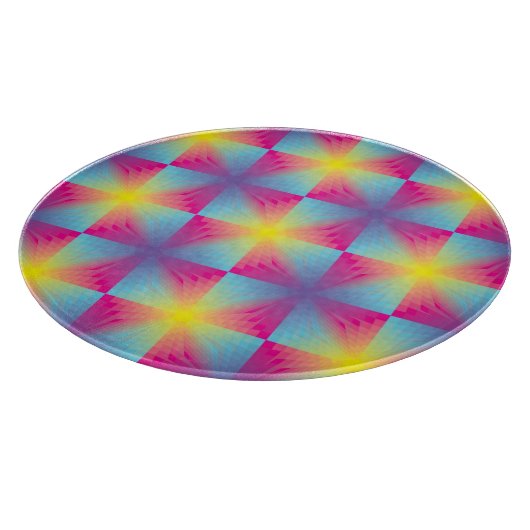 Abstract vierkant vectormozaïek snijplank (Hoek)