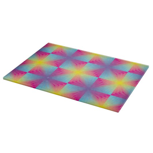 Abstract vierkant vectormozaïek snijplank (Hoek)