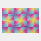 Abstract vierkant vectormozaïek theedoek (Horizontaal)