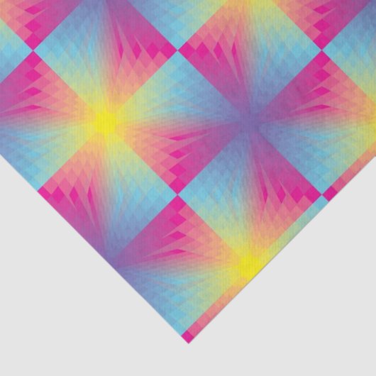 Abstract vierkant vectormozaïek tissuepapier (Detail)