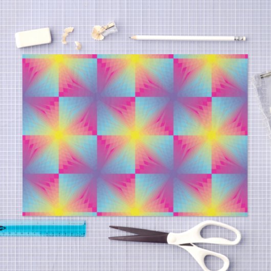 Abstract vierkant vectormozaïek tissuepapier (Craft)