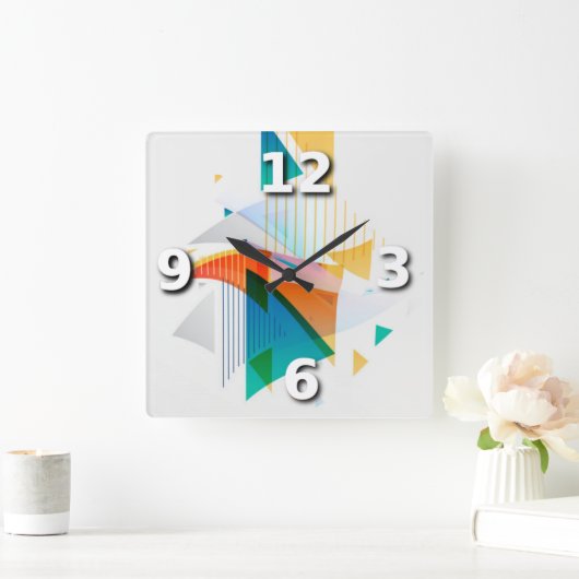 Abstract Vierkante Klok (Huis)