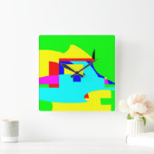 Abstract Vierkante Klok (Huis)