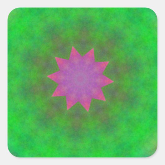 Abstract Vierkante Sticker (Voorkant)