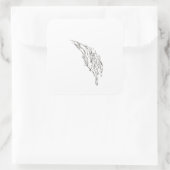 abstract vierkante sticker (Tas)