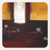 Abstract Vierkante Sticker (Voorkant)