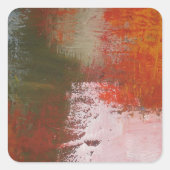 Abstract Vierkante Sticker (Voorkant)