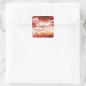 Abstract Vierkante Sticker (Tas)