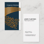 Abstract vierkantspatroon | Ondernemend Visitekaartje (Voorkant / Achterkant)