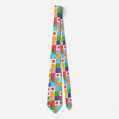 abstract vierkantsstropdas stropdas (Voorkant)