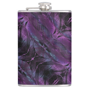 Abstract Violet Paars blauw design Heupfles